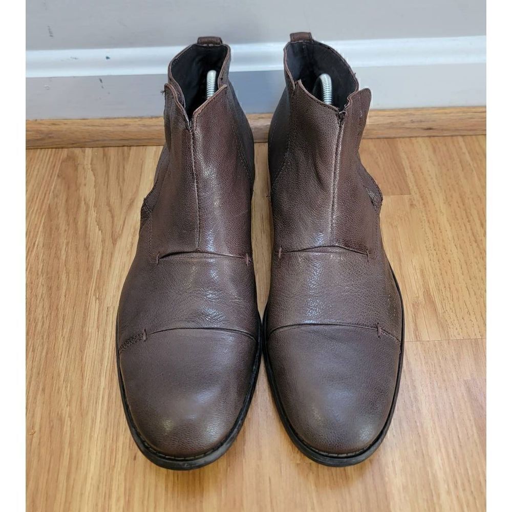 John Varvatos Men's Brown Ankle Boots 10
